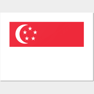 Flag of Singapore Posters and Art
